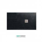 Душовий піддон мармуровий Kerasan H2.5 120х90 см антрацит 705854