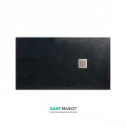 Душовий піддон мармуровий Kerasan H3 160х90 см антрацит 706054