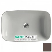 Раковина для ванной накладная Kerasan Tribeca 60х38 санфарфор бургундия матовый 514175