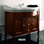 Тумба під раковину Kerasan Retro 100 см масив дерева горіх 734740