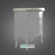 Тумба під раковину Kerasan Retro 73 см масив дерева білий матовий 734930