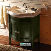 Тумба під раковину Kerasan Retro 73 см масив дерева зелений 734952