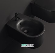 Біде підвісне Kerasan Nolita з кріпленням WB9N чорний матовий 532531