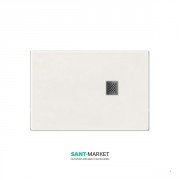 Душовий піддон мармуровий Kerasan H2.5 120х90 см білий матовий 705830