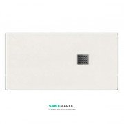 Душевой поддон мраморный Kerasan H2.5 160х90 см белый матовый 706030