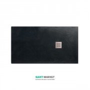 Душевой поддон мраморный Kerasan H3 160х90 см антрацит 706054
