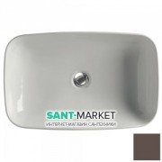 Раковина для ванної накладна Kerasan Tribeca 60х38 санфарфор Бургундія матовий 514175