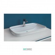 Раковина для ванної накладна Kerasan Tribeca 60х43 санфарфор біла матова 514230