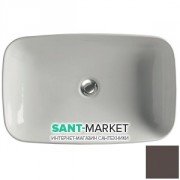 Раковина для ванної накладна Kerasan Tribeca 60х38 санфарфор Бургундія матовий 514375