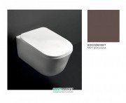 Сиденье с крышкой для унитаза Kerasan Tribeca Slim с микролифтом бургундия матовый 519175