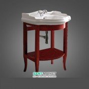 Тумба під раковину Kerasan Retro 69 см масив дерева бордо 735053