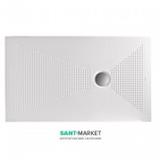 Душовий піддон з кераміки Kerasan Nolita 120х70 см білий 709601