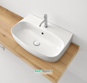 Раковина для ванної накладна / підвісна Kerasan Nolita 60X45 санфарфор біла матова 534130