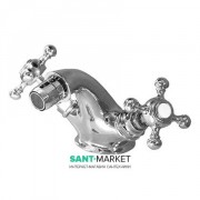 Смеситель для биде Kerasan Retro двухвентильный хром 739090