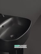 Раковина для ванной накладная/подвесная Kerasan Nolita 60X45 санфарфор черная матовая 534131