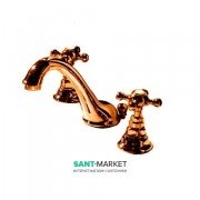 Змішувач для раковини Kerasan Retro на три отвори бронза 739193