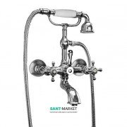 Смеситель для ванны Kerasan Retro двухвентильный с душевым комплектом хром 739490