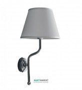 Світильник для ванної Kerasan Waldorf з абажуром білий / хром 7383K0