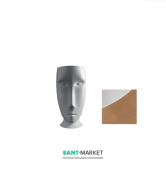 Раковина напольная Kerasan Artwork Moloco санфарфор белый/бронза 4741K87