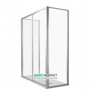 Двері душова розсувні Kerasan Nolita FPSC50 160 см профіль хром прозоре скло 745507