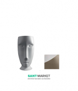 Раковина для підлоги Kerasan Artwork Moloco санфарфор білий / коричневий горіх 4741K84