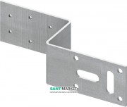 Монтажна пластина для настінного куточка Tece TECEflex 152/70 мм оцинкована сталь 720527