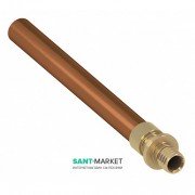 Перехідник на мідну трубу Tece Teceflex зовнішня пайка прес 20 (18) x18Cu 713820