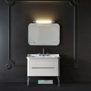 Дзеркало для ванної настінне Kerasan Waldorf 100x70 прямокутний з підсвічується рамою 740601