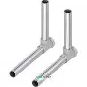 Комплект трубок мідних SLHK для підключення радіаторів Tece TECEflex Г-образні нікельовані 15 мм L95 мм 730010