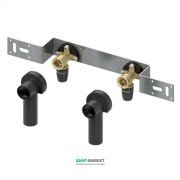 Монтажний комплект з настінними куточками для змішувача Tece TECEflex латунь 16х1 / 2 153 мм 765130