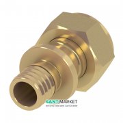 Переходник прямой Tece TECEflex с накидной гайкой и торцевым уплотнением латунь 40х1 1/2 717517