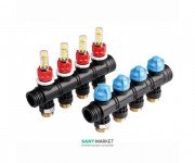 Колектор пластиковий для теплої підлоги TECE TECEfloor 4 контура 77390040