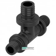 Тройник равнопроходный Tece Teceflex пластик черный 32x32x32 PPSU 730932