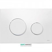 Панель змиву для унітазу TECE TECEloop з двома клавішами пластикова біла 9240600