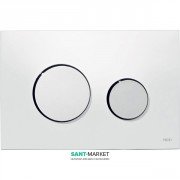 Панель змиву для унітазу TECE TECEloop з двома клавішами пластикова біла клавіші хром глянсовий 9240627