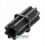 Торцеве з'єднання профілю Tece Teceprofil нержавіюча сталь чорний 9010009