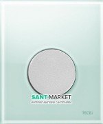 Панель змиву для пісуара TECE TECEloop Urinal скляна зелена колір клавіші хром матовий 9242652