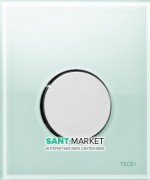 Панель змиву для пісуара TECE TECEloop Urinal скляна зелена колір клавіші хром глянсовий 9242653