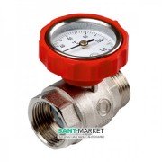 Кульовий кран з термометром TECE TECEfloor 1 