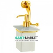 Дозатор для рідкого мила Kerasan Retro білий золото 741291