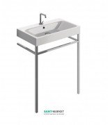 Консоль под раковину Kerasan Cento 140 см с держателем для полотенец латунь 9124K1