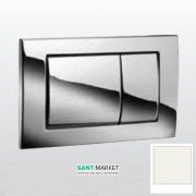 Панель смыва для унитаза Kerasan двойной смыв белый 752702