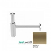 Сифон для раковины Kerasan Lux бутылочный 1” 1/4 бронза 923593