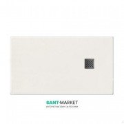 Душовий піддон мармуровий Kerasan H2.5 90х72 см білий матовий 703230