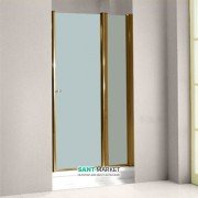 Двері душова левосторонняя Kerasan Retro SX профіль бронза матове скло 9140S3