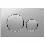 Панель смыва для унитаза Geberit Sigma20 двойной смыв хром матовый/хром глянцевый 115.882.JQ.1