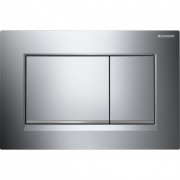 Панель смыва для унитаза Geberit Sigma30 двойной смыв хром глянцевый/хром матовый 115.883.KH.1