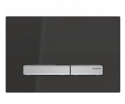 Панель смыва для унитаза Geberit Sigma50 двойной смыв чёрный RAL 9005/хром 115.788.DW.2