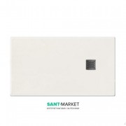 Душевой поддон мраморный Kerasan H2.5 120х70 см белый матовый 703430