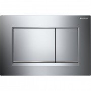 Панель змиву для унітазу Geberit Sigma30 подвійний змив хром глянсовий / хром матовий 115.883.KH.1